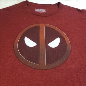 Marvel Deadpool Casual Pullover Short Sleeve T Shirt Adult Mens Size 2XL Red